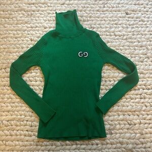 Gucci sweater green turtleneck runs small